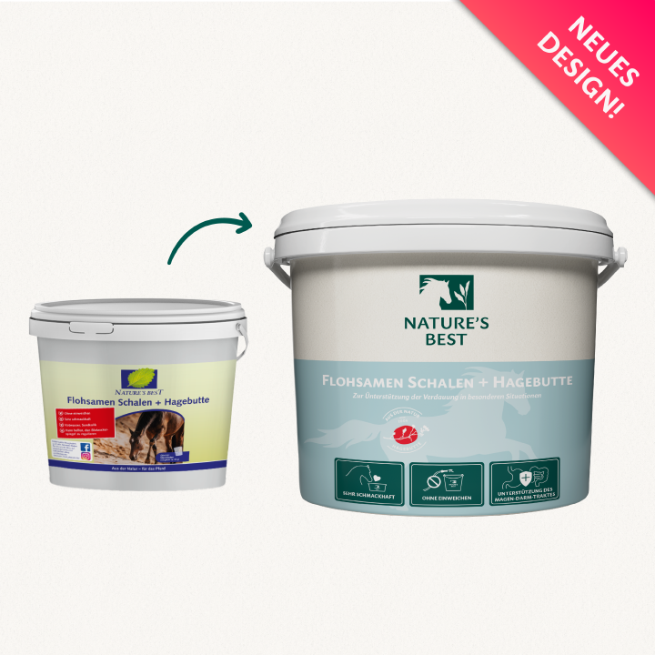 Nature’s Best Flohsamen Schalen+ Hagebutte 1,5kg