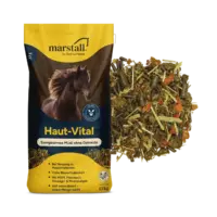 Haut Vital 15kg marstall Produktabbildung+Futter
