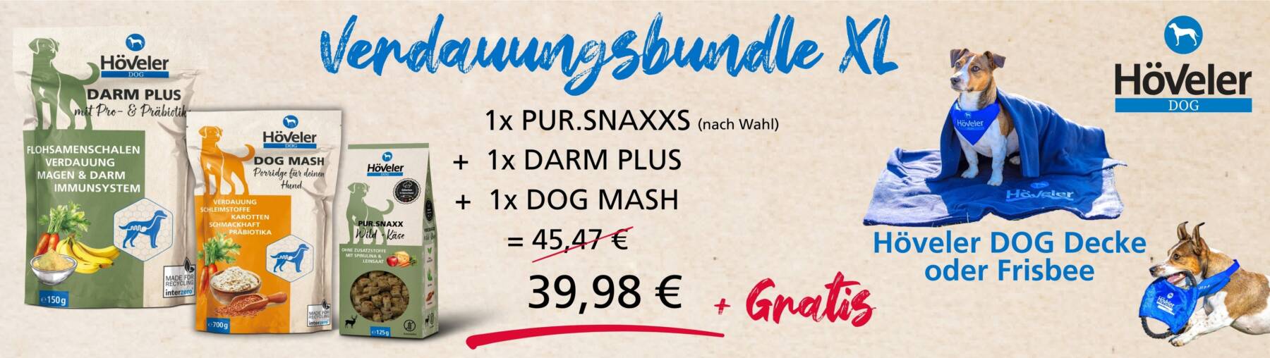 Höveler Dog Verdauungsbundle XL AKTION